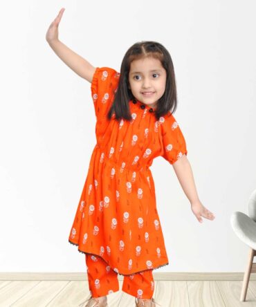 Orange Baggy Frock