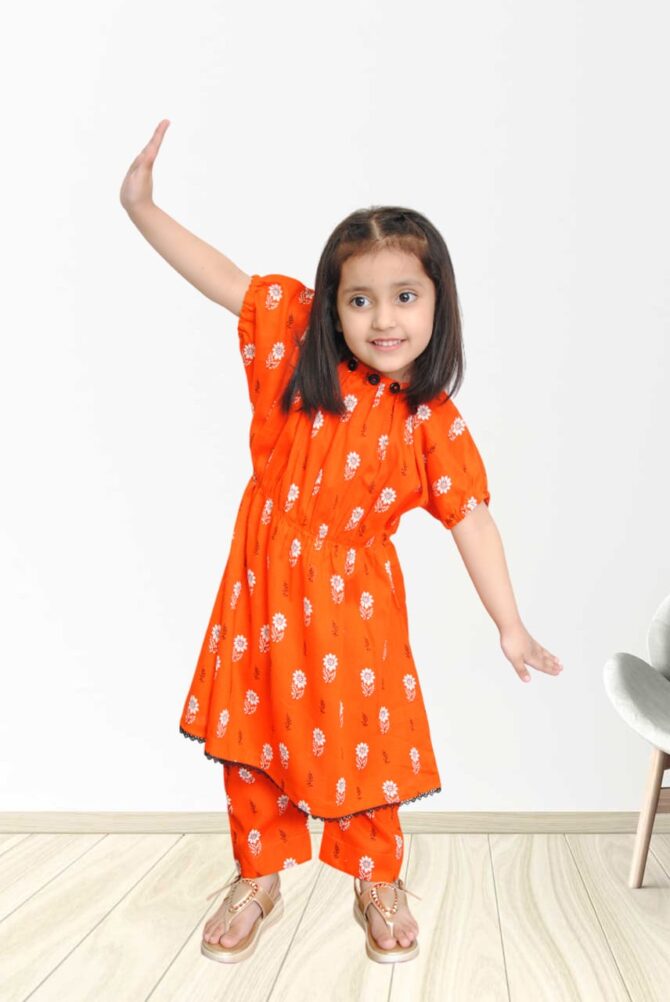 Orange Baggy Frock